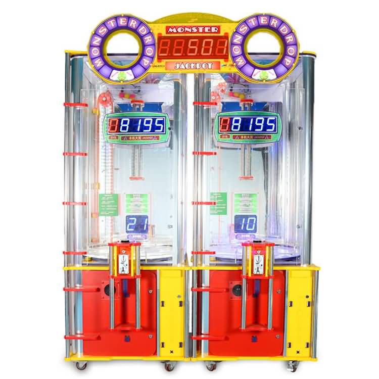 Coin Operated Monster Drop Redemption Machine for Sales